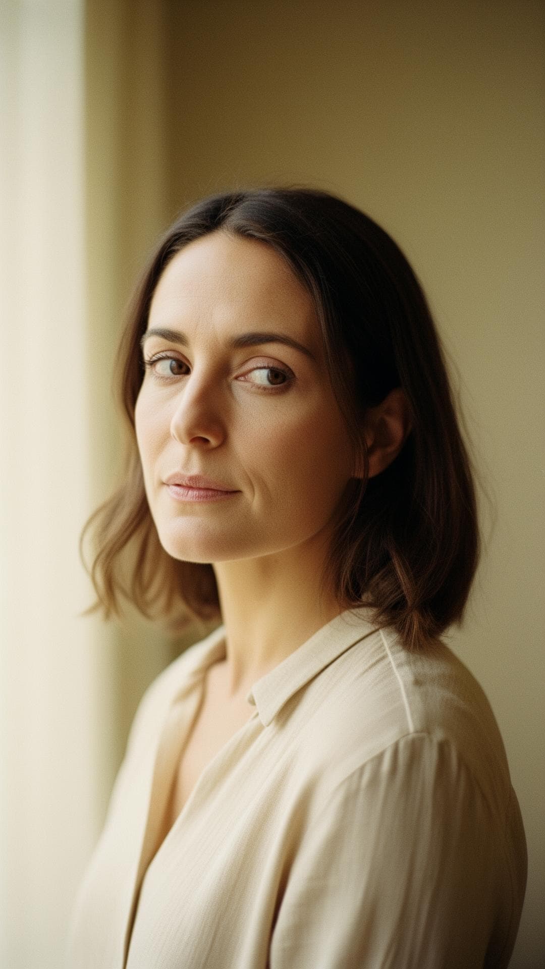 Editorial portrait in warm natural light